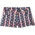 Rock and Roll Cowgirl Low Rise Shorts Printed Stars & Stripes in Light Navy 68-5308