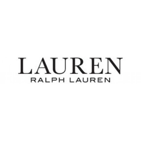 LAUREN Ralph Lauren Bel Aire High Neck One-Piece Shiny Gold Logo Buckle