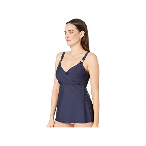 Miraclesuit D-DDD Cup Solid Surplice Tankini Top