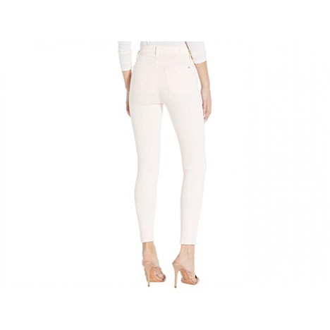 7 For All Mankind High-Waist Ankle Skinny in Solid Pink