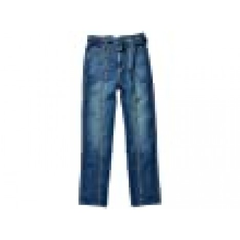 COLOVOS Seamed Leg Buckle Jeans