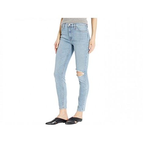 Hudson Jeans Barbara High-Rise Super Skinny Ankle with Deconstruction in Presto