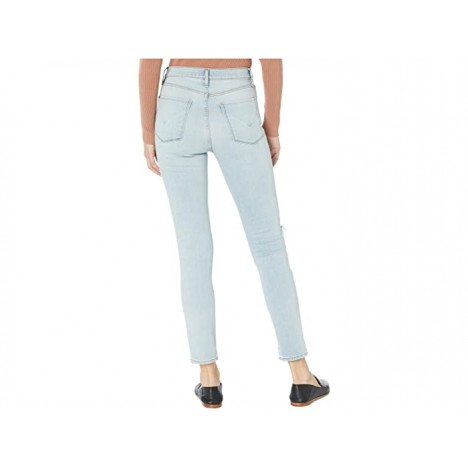 Hudson Jeans Holly Skinny High-Rise Skinny Ankle with Deconstruction in Tempo