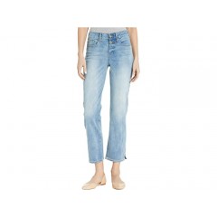 NYDJ Marilyn Straight Ankle Jeans with Side Slits in Biscayne