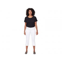 NYDJ Petite Petite Marilyn Crop Cuff Jeans in Optic White