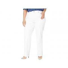 NYDJ Plus Size Plus Size Relaxed Straight Jeans in Optic White