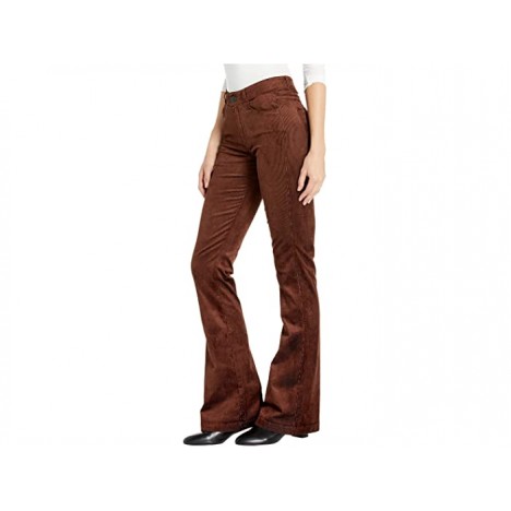 Paige High-Rise Lou Lou Flare in Chicory Coffee