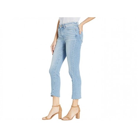 Paige Hoxton Slim Crop w Twisted Seam and Frayed Uneven Hem in Carlotta