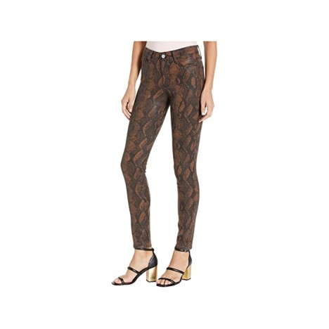 Paige Hoxton Ultra Skinny in Coated Brown Snake