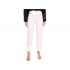 Versace Jeans Couture Printed Logo Mid-Rise Skinny Jeans in White Pink