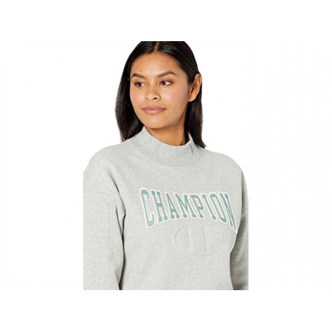 Champion LIFE Reverse Weave® Quilted Mock Neck Crew