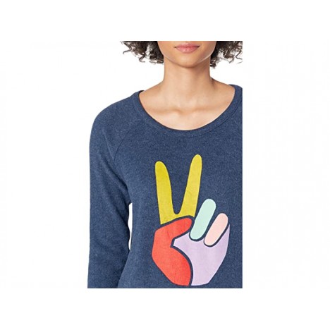 Chaser Peace Fingers Bliss Knit Sweatshirt