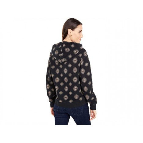 Lucky Brand Printed Sueded Terry Hoodie