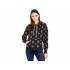 Lucky Brand Printed Sueded Terry Hoodie