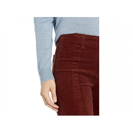 AG Adriano Goldschmied Paneled Quinne Crop in Rich Crimson