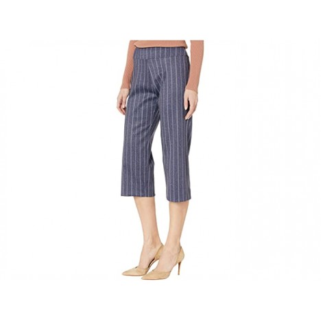 Krazy Larry Pull-On Wide Crop Pants in Stretch Knit
