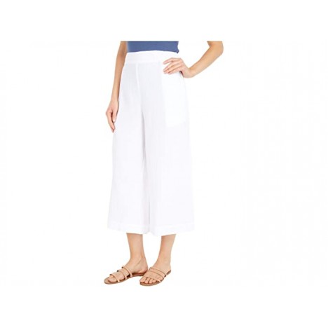 Three Dots Pull-On Crop Pants in Double Gauze