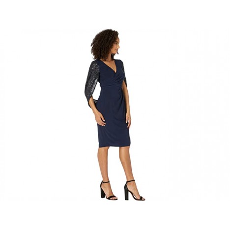 Adrianna Papell Draped Jersey Cocktail Dress