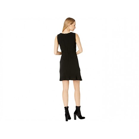 BB Dakota x Steve Madden Ruched Behavior Rayon Crepe Cross Front Dress with Scrunched Skirt