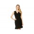 BB Dakota x Steve Madden Ruched Behavior Rayon Crepe Cross Front Dress with Scrunched Skirt