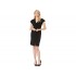 Betsey Johnson Scuba Crepe Dress with Lace Detail
