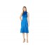 Donna Morgan Sleeveless Jacquard Tie-Halter Midi Dress
