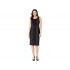 Donna Morgan Stretch Knit Crepe Sheath Dress with Contrast Piping