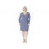 LAUREN Ralph Lauren Plus Size Print Jersey Long Sleeve Dress