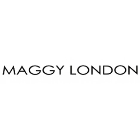 Maggy London Bow Neck Fit-and-Flare Confetti Print Dress