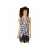 MAXSTUDIO Printed Matte Jersey Sleeveless A-Line Dress
