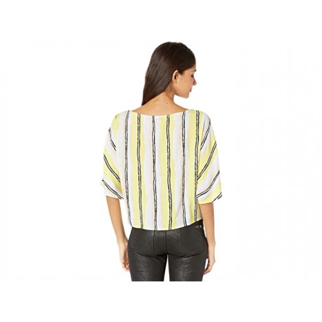 Cupcakes and Cashmere Atala Striped Crepe Shirt