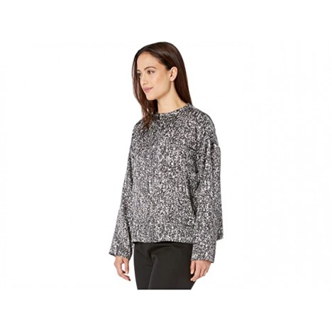 Eileen Fisher Petite Funnel Neck Box Top