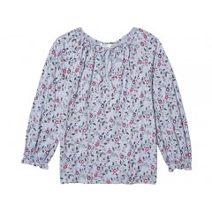 Lucky Brand Printed Peasant Top