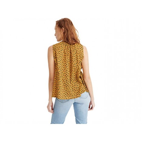 Madewell Shirred Shell Tank in Calico Floral