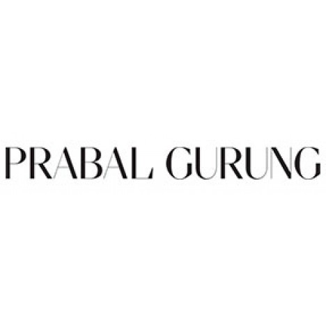 Prabal Gurung Short Sleeve Rainbow Cuff Crew Neck Fine Gauge Weight