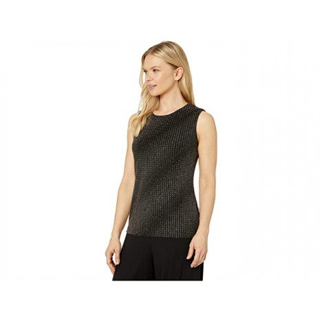 Vince Camuto Sleeveless Gold Textured Knit Top