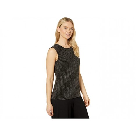 Vince Camuto Sleeveless Gold Textured Knit Top