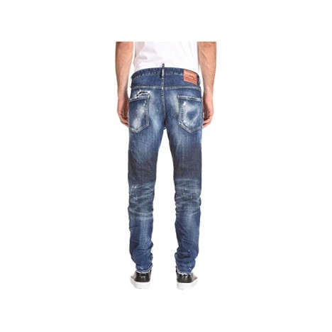 DSQUARED2 Cool Guy Holy Dark Wash Jeans in Blue