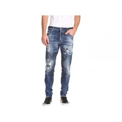 DSQUARED2 Cool Guy Holy Dark Wash Jeans in Blue