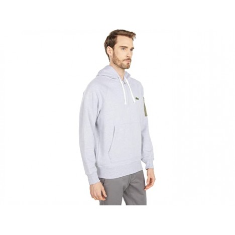 Lacoste Long Sleeve Solid Hoodie with Pocket