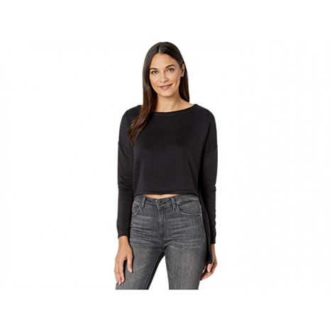 BB Dakota x Steve Madden No Biggie Sueded French Terry High-Low Pullover