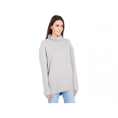 Mod-o-doc Cashmere French Terry Long Sleeve Cocoon Turtleneck Tunic
