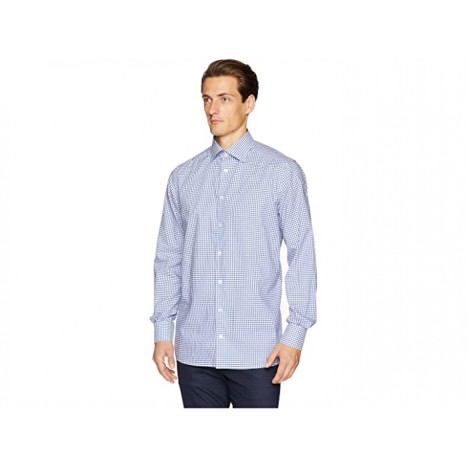 Eton Contemporary Fit Stretch Grid Check Shirt