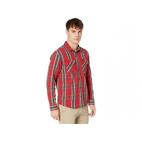 RVCA Reverberation Flannel Long Sleeve Button Up Shirt