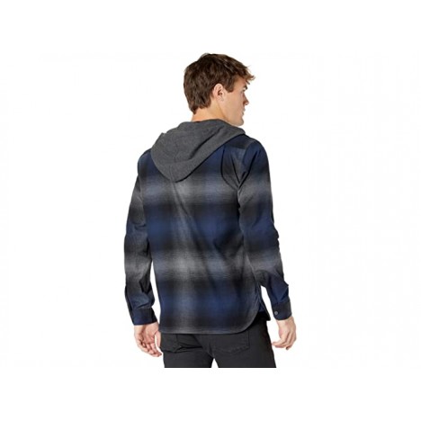 Vince Ombre Plaid Hooded Long Sleeve